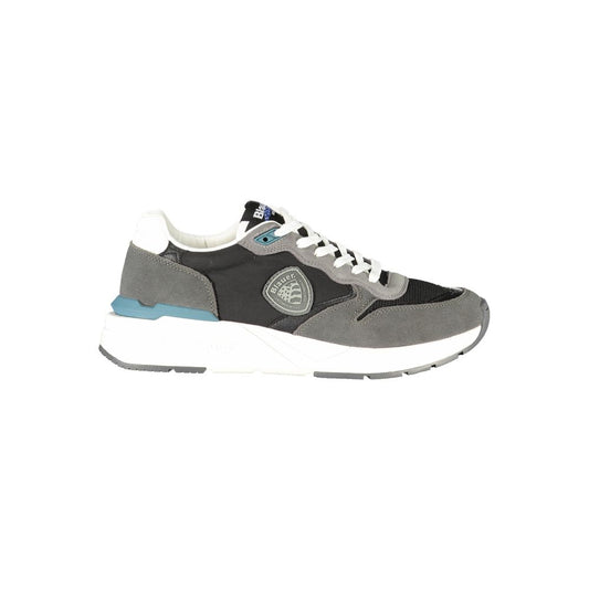 Blauer Black Leather Men Sneaker BL-39248-EU40/US7