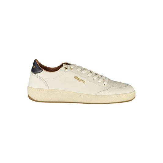 Blauer White Leather Women Sneaker BL-39264-EU36/US6