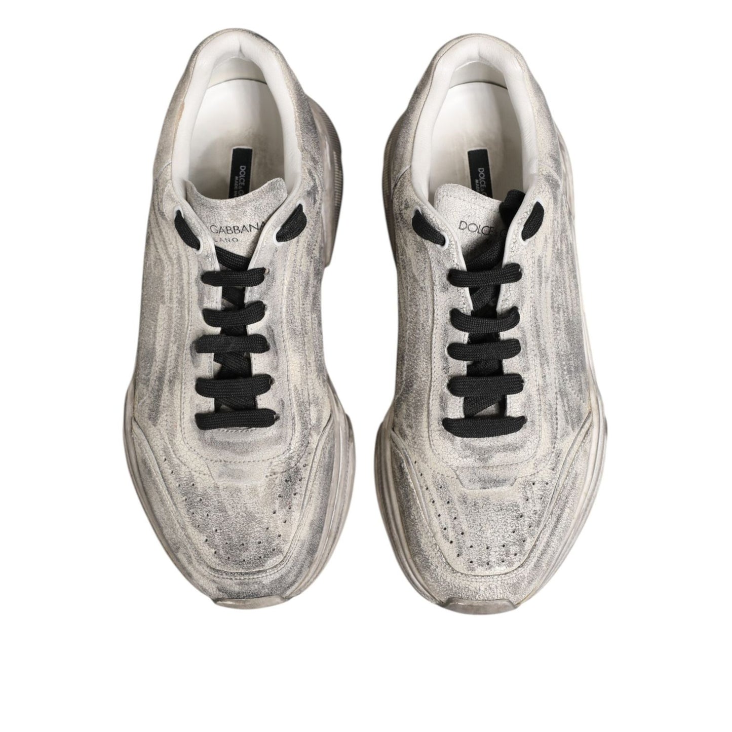 Dolce & Gabbana White Daymaster Low Top Men Sneakers Shoes MV7837-43