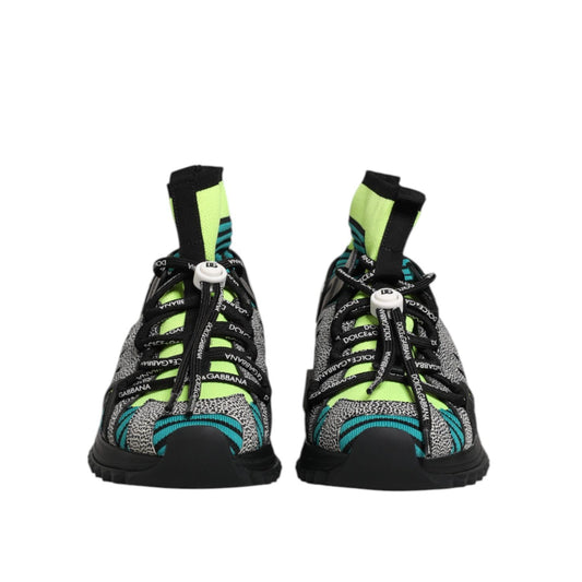 Dolce & Gabbana Multicolor Sorrento Socks Men Sneakers Shoes MV7847-40