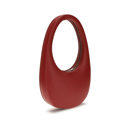 Coperni Red Calf Leather Bos Taurus Shoulder Bag with hobo silhouette and unique design.