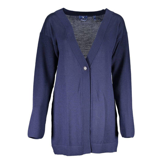 Gant Blue Wool Sweater GA-6622-XS
