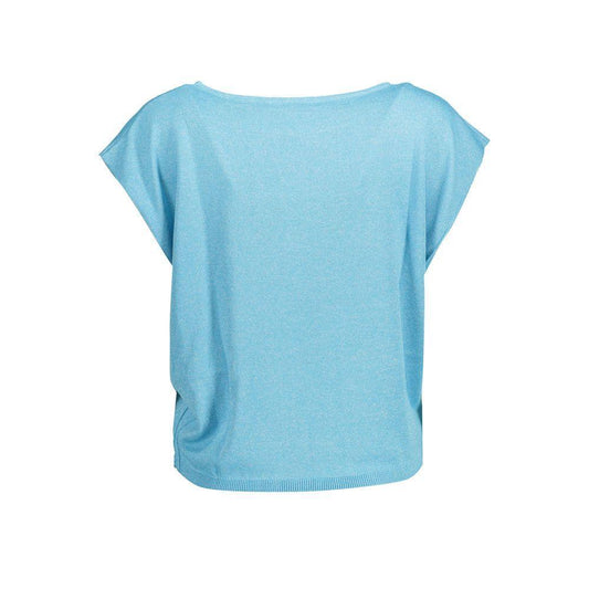 Kocca Blue Polyester Tops & T-Shirt KO-12364-XS