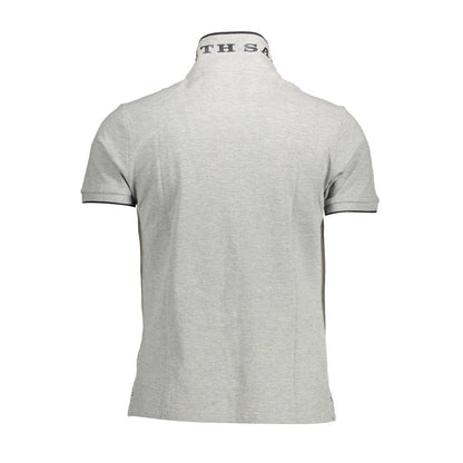 North Sails Gray Cotton Polo Shirt