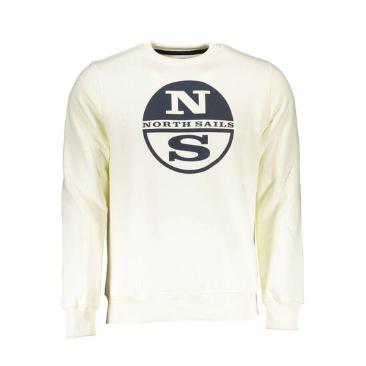 North Sails White Cotton Sweater NO-16234-XXL