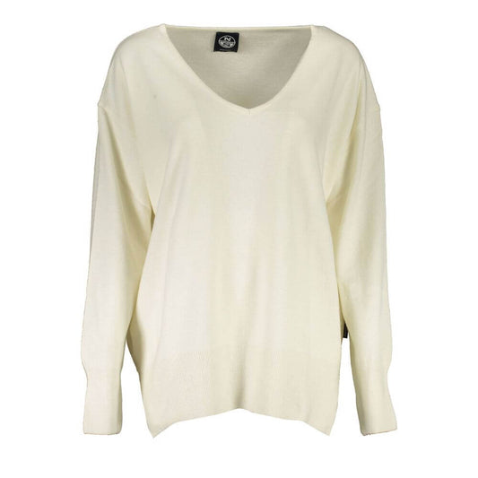 North Sails White Wool Sweater
