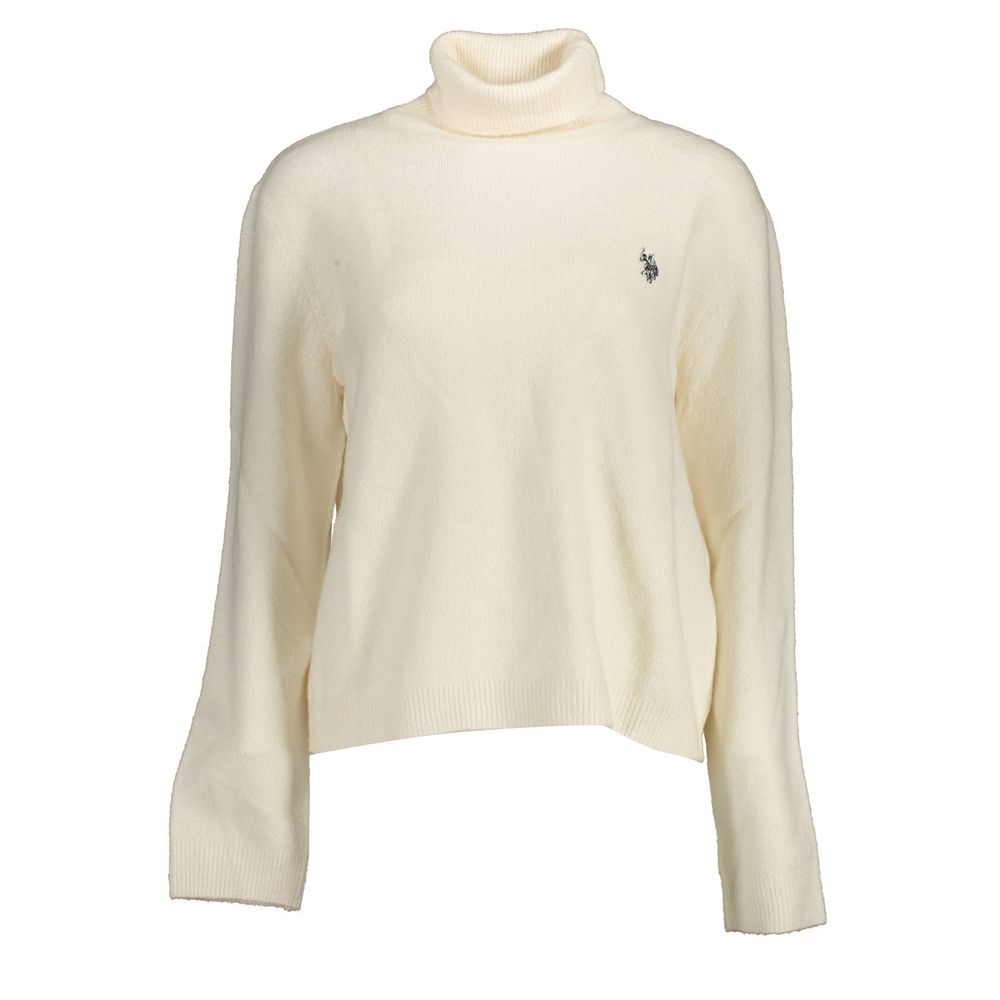U.S. POLO ASSN. White Nylon Sweater
