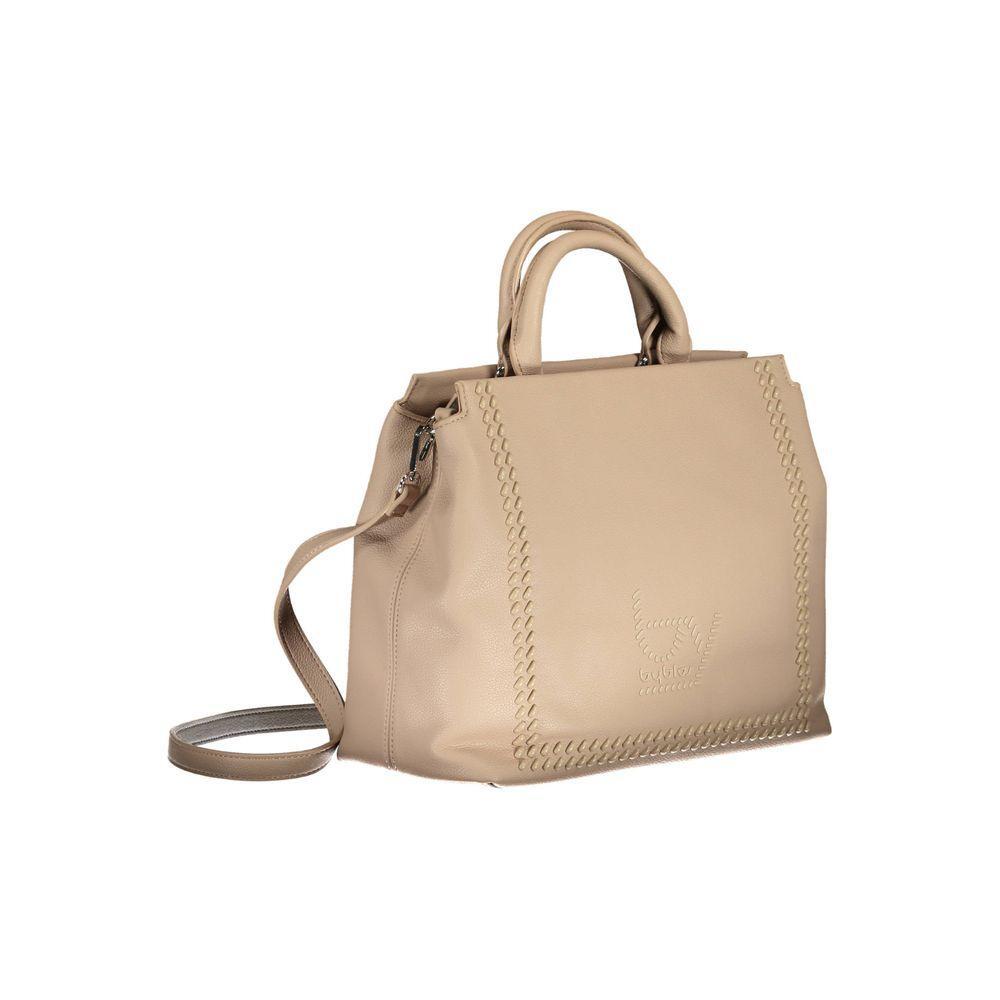 Front view with bag zipped and handles upright.