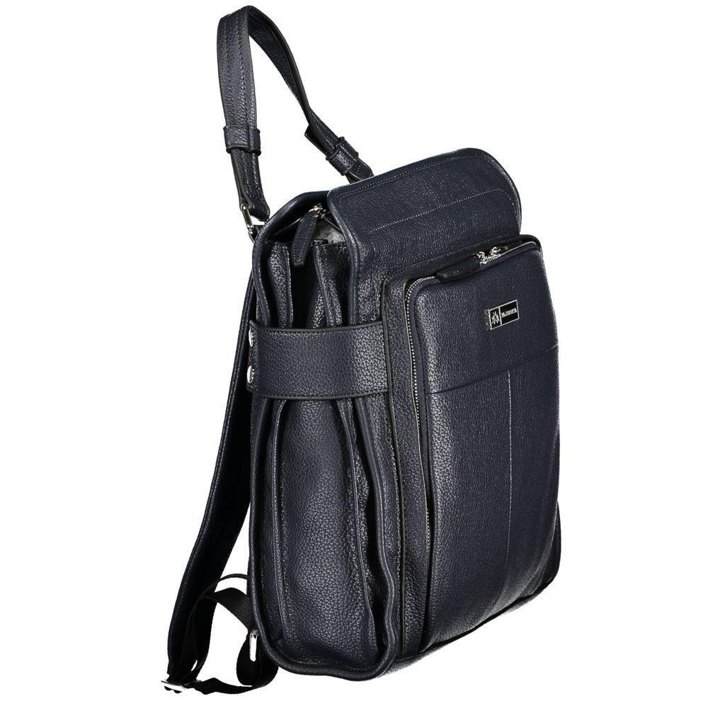 La Martina Blue Polyethylene Backpack LA-20553