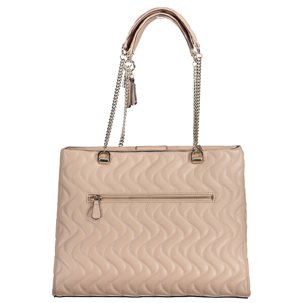 Front view with bag zipped and handles upright.