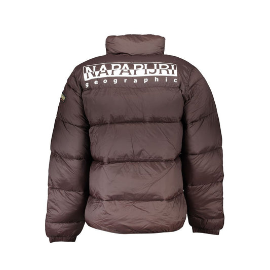 Napapijri Brown Polyamide Jacket NA-25115-S