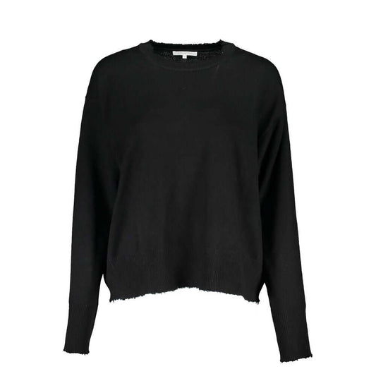 Patrizia Pepe Black Fabric Sweater PA-26487-XS