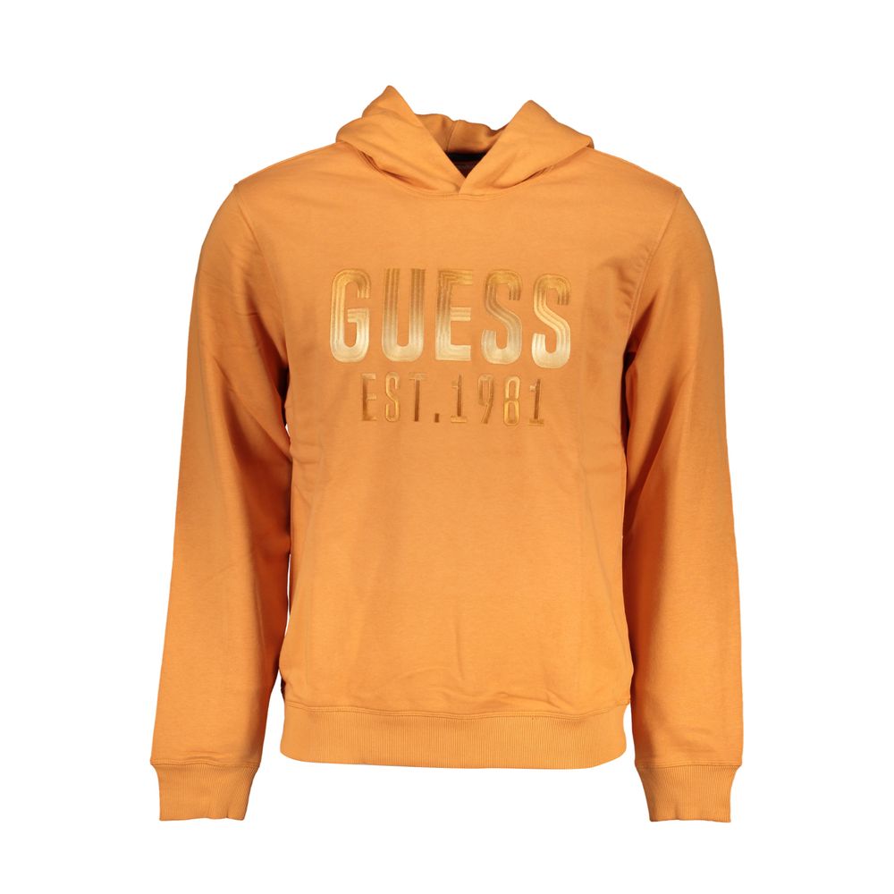 Guess Jeans Orange Cotton Men Sweater