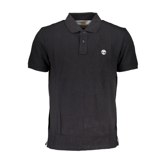 Timberland Black Organic Cotton Men Polo Shirt
