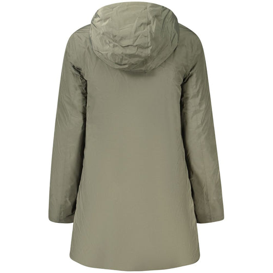 K-WAY Green Polyamide Jackets & Coat KW-34134-S