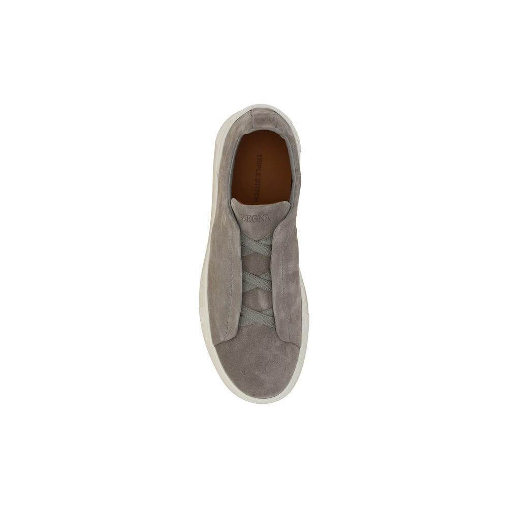 ZEGNA Suede leather Sneakers ZE-LHSOYS4667ZGME-EU41.5/US8.5