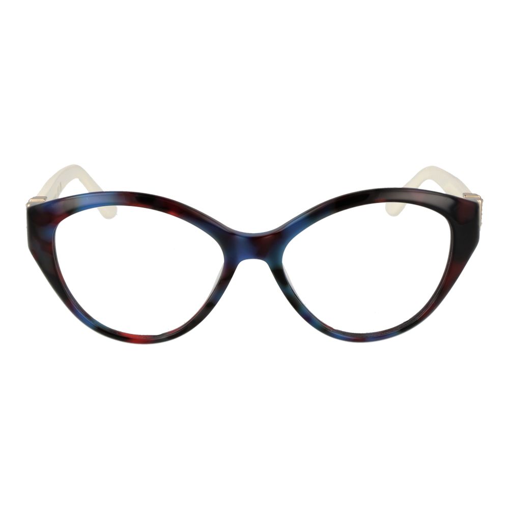 Marciano by Guess Blue Women Glasses Frame, acetate full-rim, style round, with demo lenses, size 52-16-140, includes branded case.