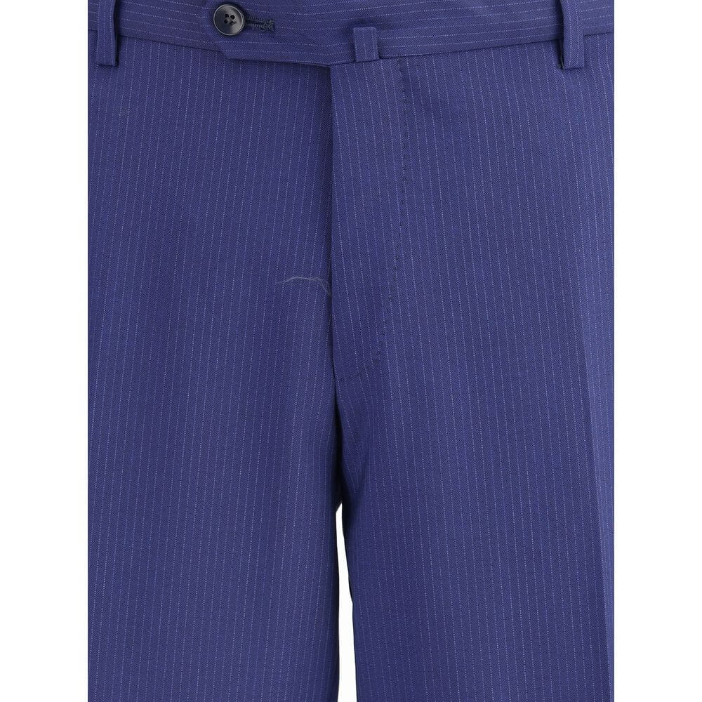 Gi Capri Blue Fleece Wool Suits And Blazer