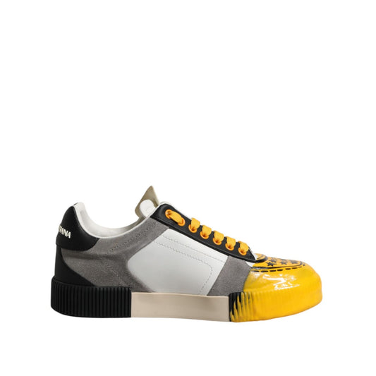 Dolce & Gabbana Multicolor MIAMI Low Top Sneakers Shoes MV7376-40.5