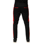 Dolce & Gabbana Red Stripe Cotton Logo Jogger Sweatpants Pants PAN76611-46