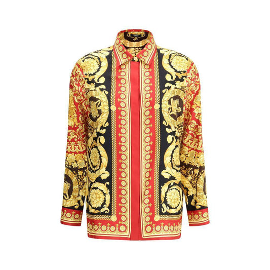 Versace Pure silk Shirt VE-10013601A152155R650-IT40 | M