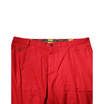 Dolce & Gabbana Red Cotton Pleated Men Formal Trouser Pants