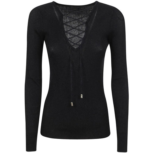 PINKO Black Viscose Sweater PI-15787-XS