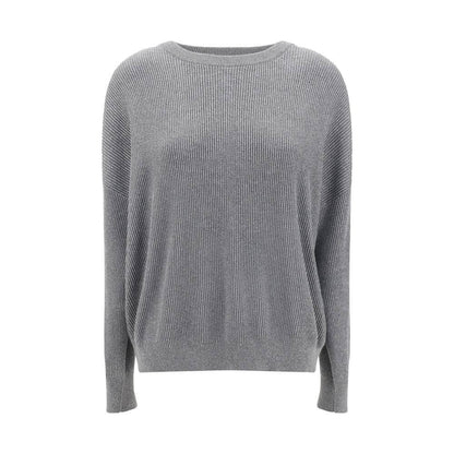 Brunello Cucinelli Gray Cotton Sweatshirt