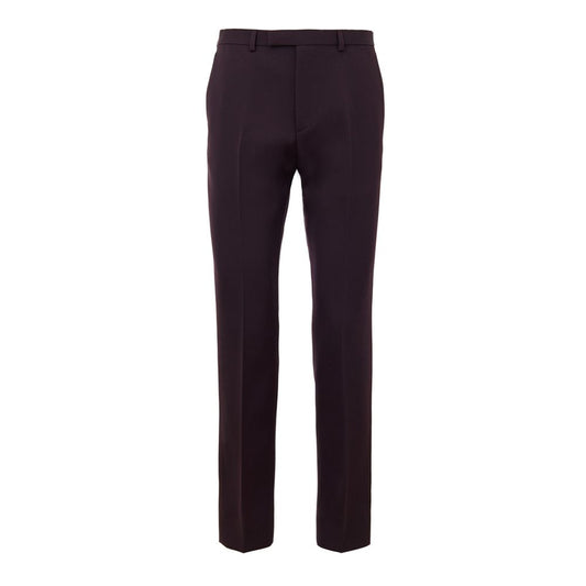 Gucci Bordeaux Wool Dress Pants