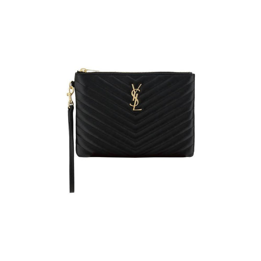 Saint Laurent Matelassé Pouch Bag SA379039CWU011000BB