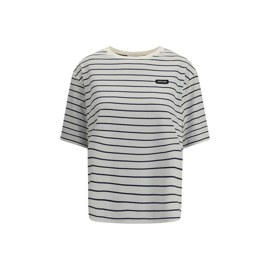 Miu Miu Striped T-Shirt MI-MJN569SOOO17UYF04QA-S