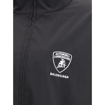 Balenciaga Black Polyester Shell Jacket