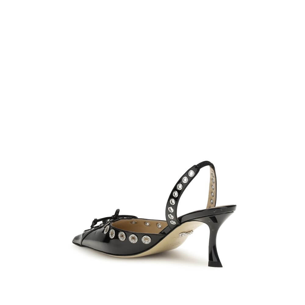 MACH & MACH Black Calf Leather Bos Taurus Lace-Up