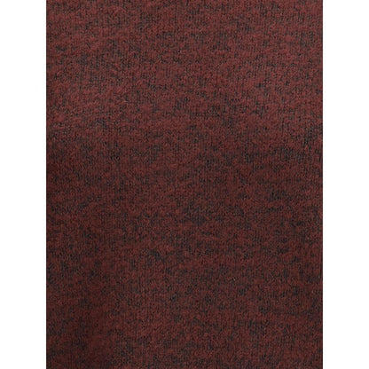 Margiela Bordeaux Fleece Wool Sweatshirt with vintage gradient weave and comfortable fit, showcasing British style and unique finishes.