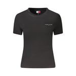 Tommy Hilfiger Black Cotton Women T-Shirt TO-39321-S
