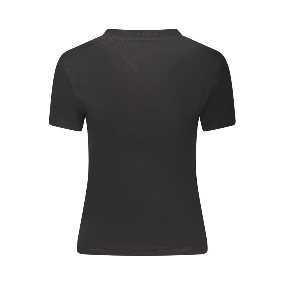 Tommy Hilfiger Black Cotton Women T-Shirt TO-39321-S