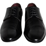 Dolce & Gabbana Black Calfskin Leather Derby Shoes MV5905-44