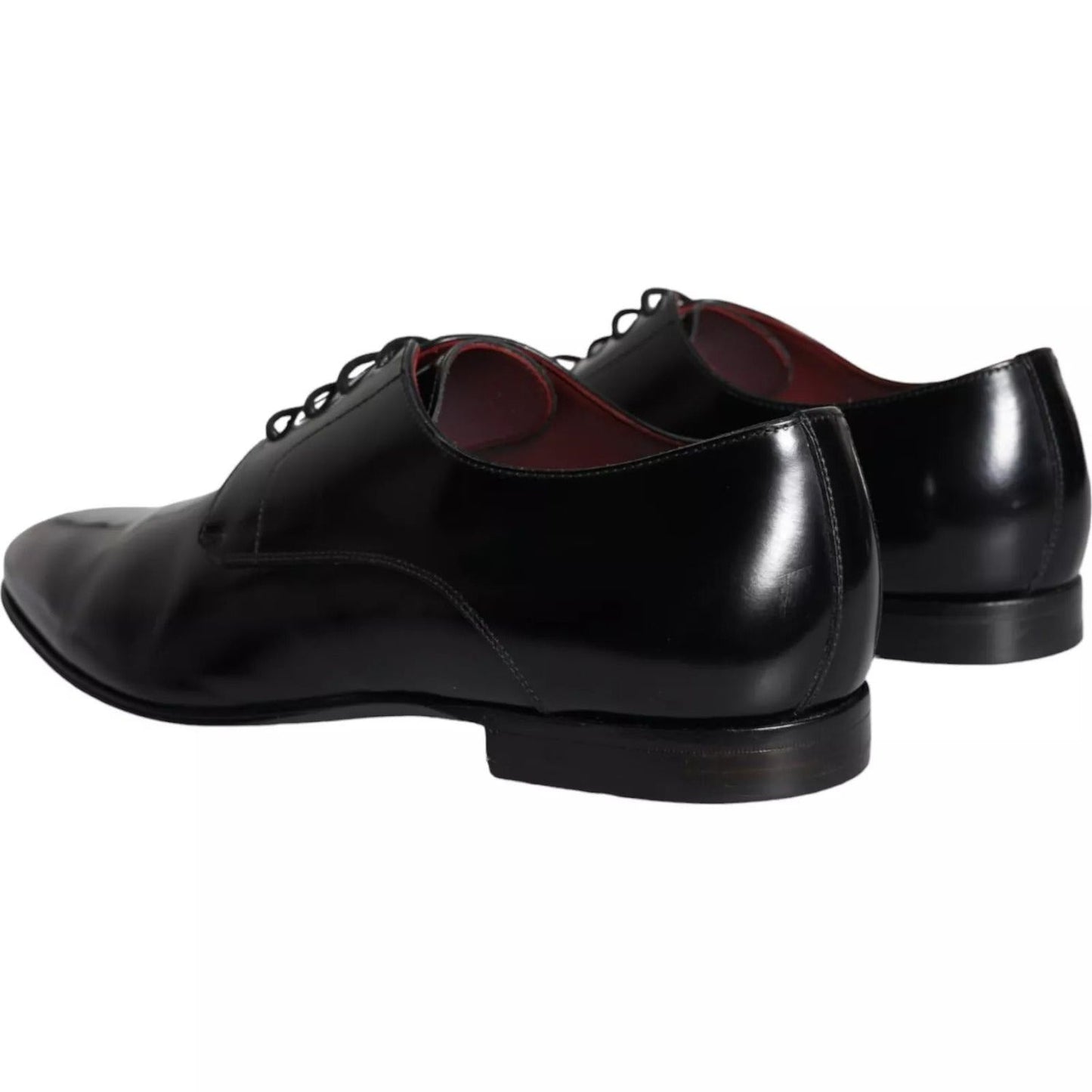 Dolce & Gabbana Black Calfskin Leather Derby Shoes MV5905-44