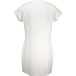Napapijri White Cotton Dress NA-28443-XS