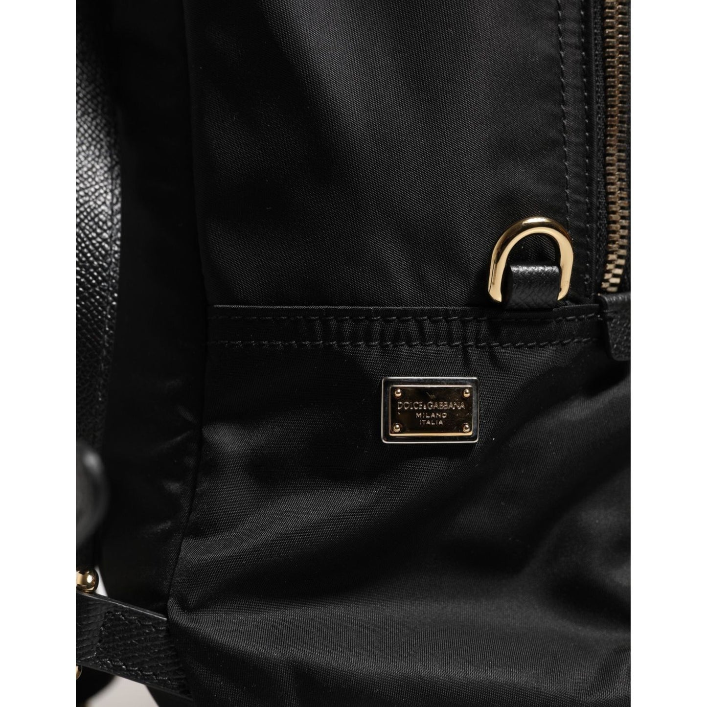 Dolce & Gabbana Black Nylon #DGFAMILY VULCANO Embellished Backpack Bag