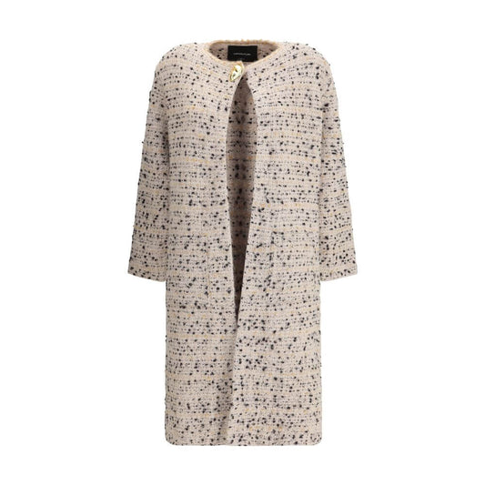 Fabiana Filippi Multicolor Fleece Wool Coat