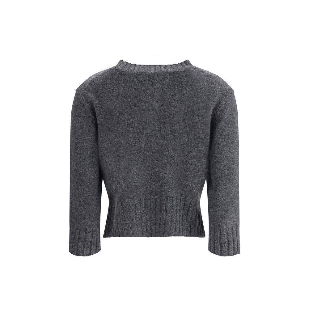 Loulou De Saison Cashmere Crop Sweater LO-MORALDSANTHRACITE-M