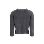 Loulou De Saison Cashmere Crop Sweater LO-MORALDSANTHRACITE-M