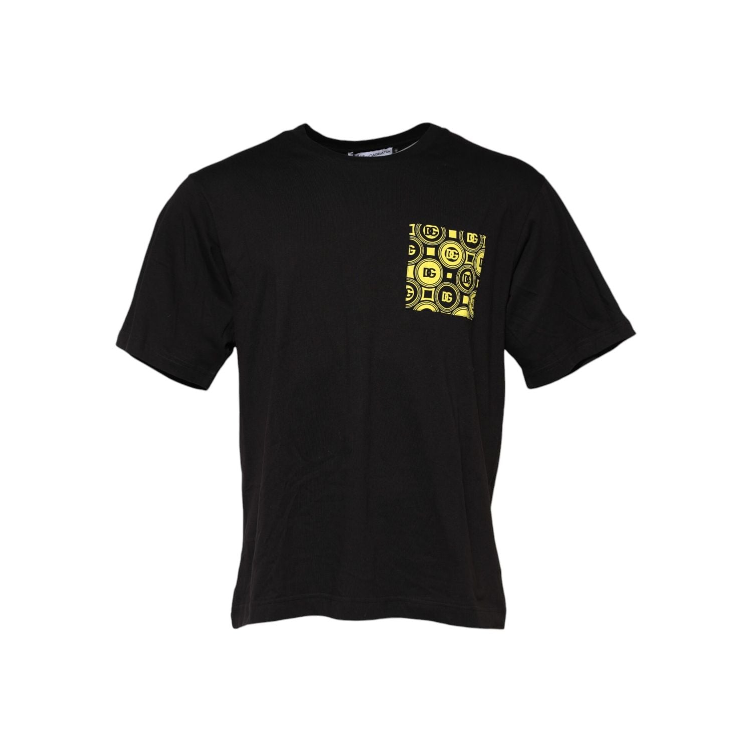 Dolce & Gabbana Black Minimalist Cotton Crew Neck T-shirt