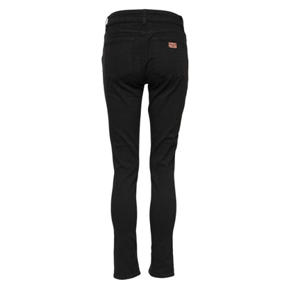 Dolce & Gabbana Black Cotton Skinny Mid Waist Denim Jeans