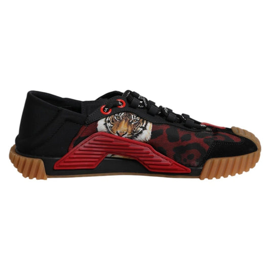 Dolce & Gabbana Black Logo Low Top NS1 Men Sneakers MV7289-40