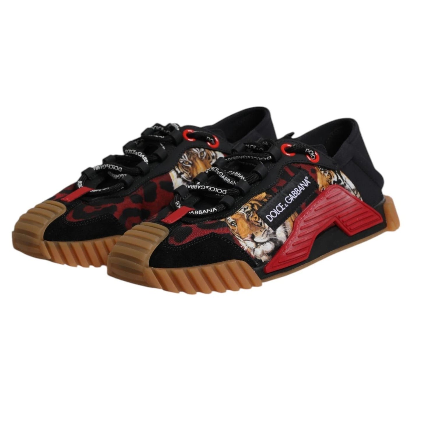 Dolce & Gabbana Black Logo Low Top NS1 Men Sneakers