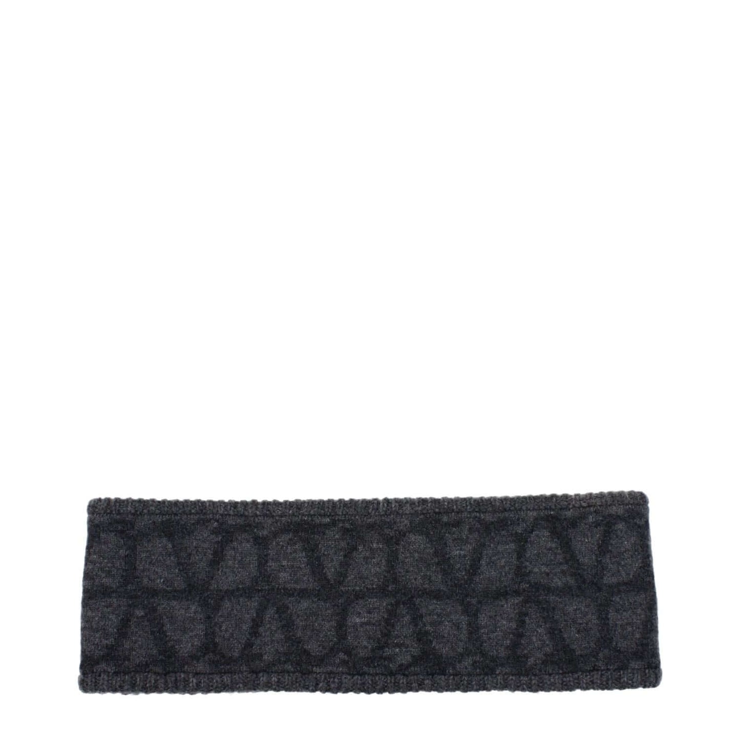 Valentino Garavani Gray Wool Headband