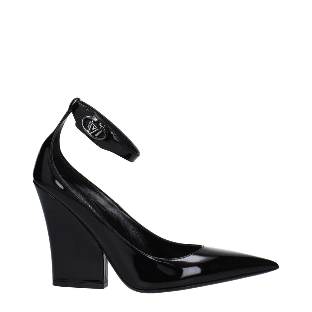 Valentino Garavani Black Leather Platforms Pumps VA-14892339724553-EU39/US9
