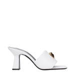 Versace White Leather Stiletto Heels Sandals VE-15234348843273-EU37/US7
